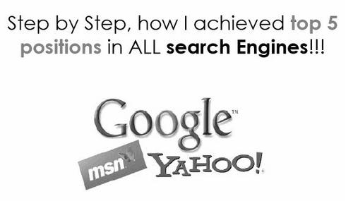 Product picture Achieve top position in all search Engines (Step by Step)